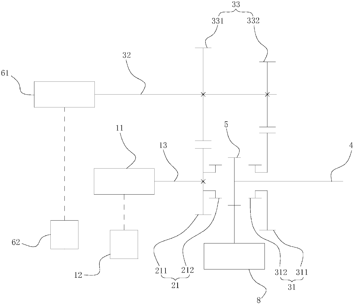 Speed change device, speed change system, control method of speed change system and automobile