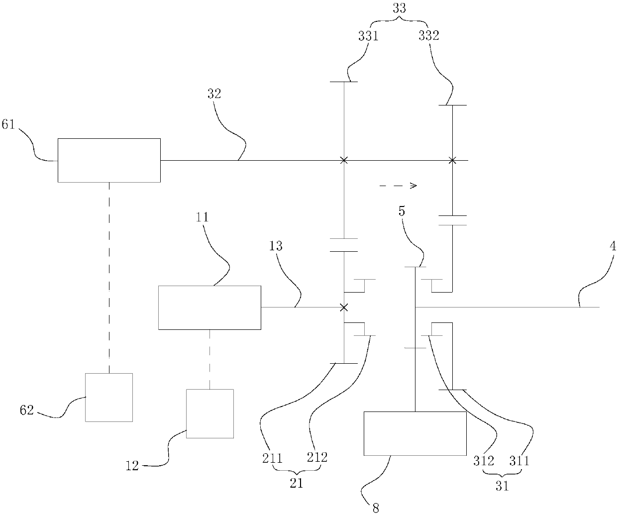 Speed change device, speed change system, control method of speed change system and automobile