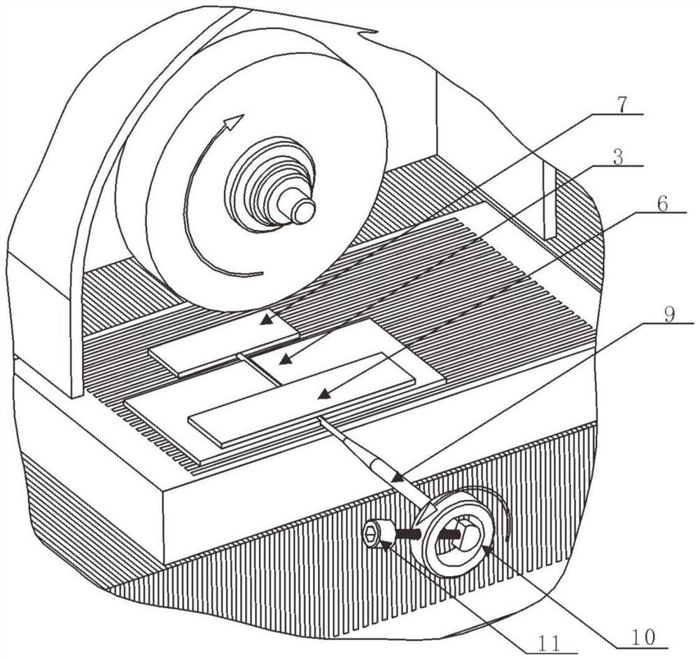 Flat suction machining method for circular PIN part