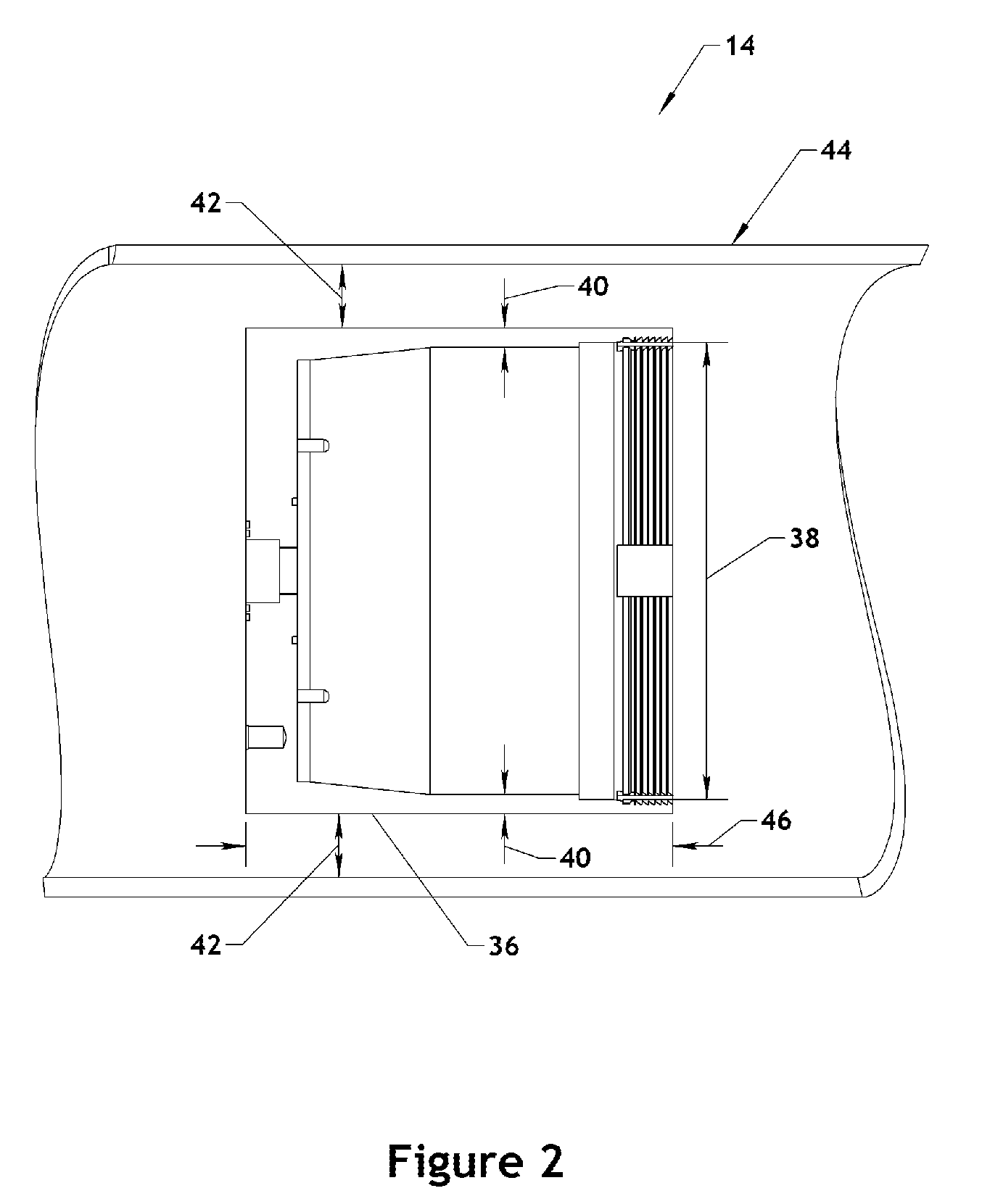 Flangeless canister for in-line inspection tool