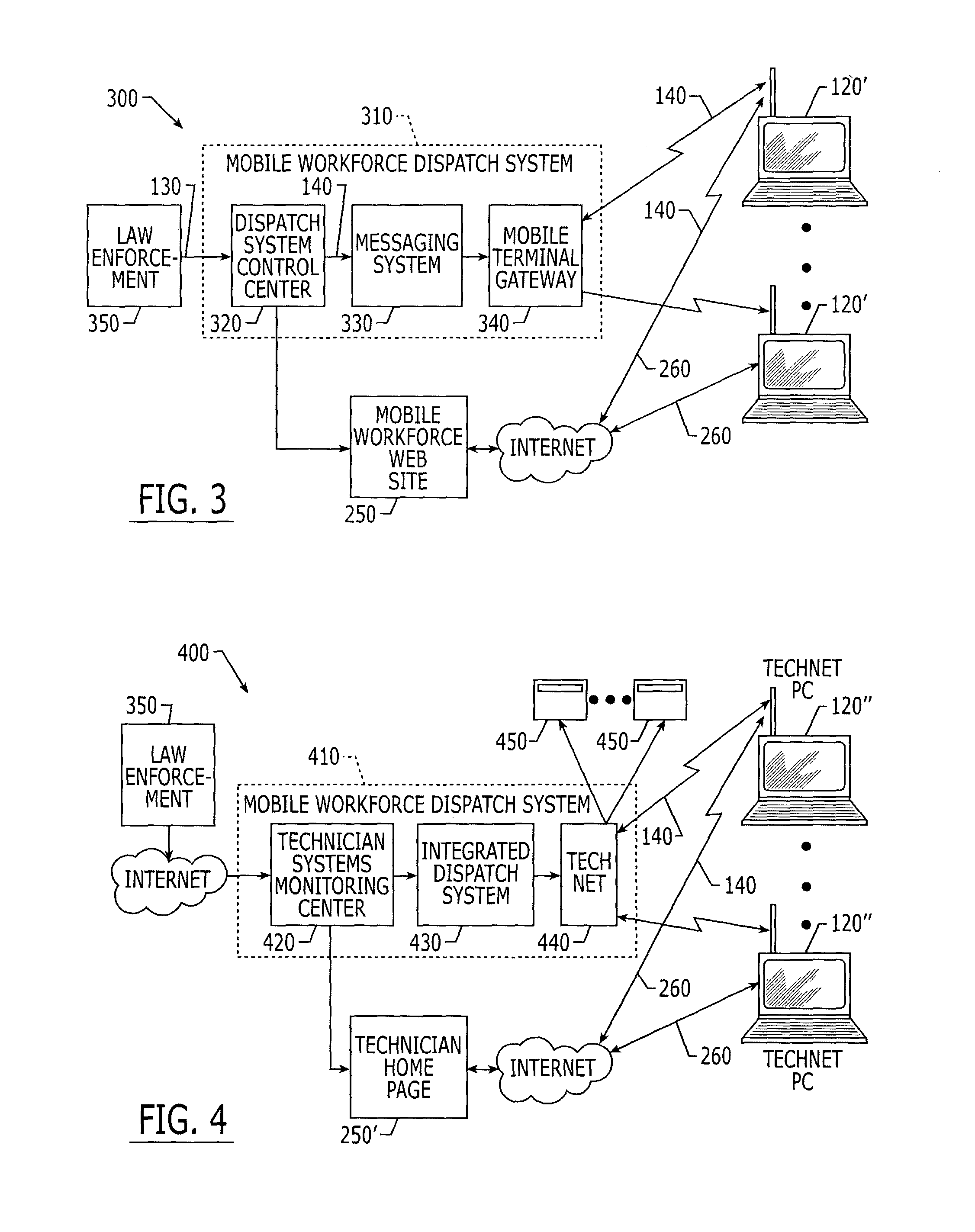 Systems, methods and computer program products for communicating amber alerts to a mobile workforce