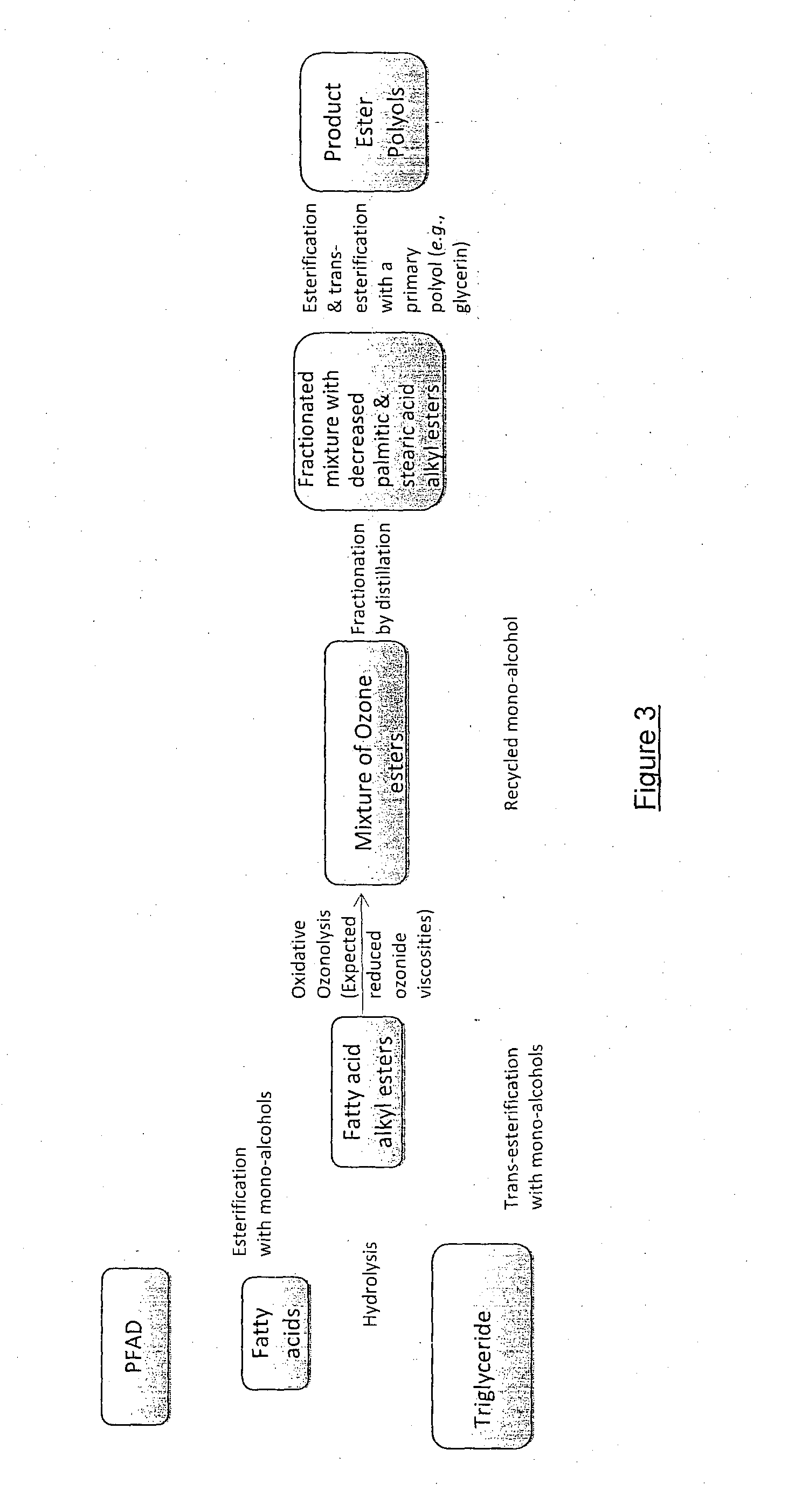 Method for the production of polyols and uses thereof