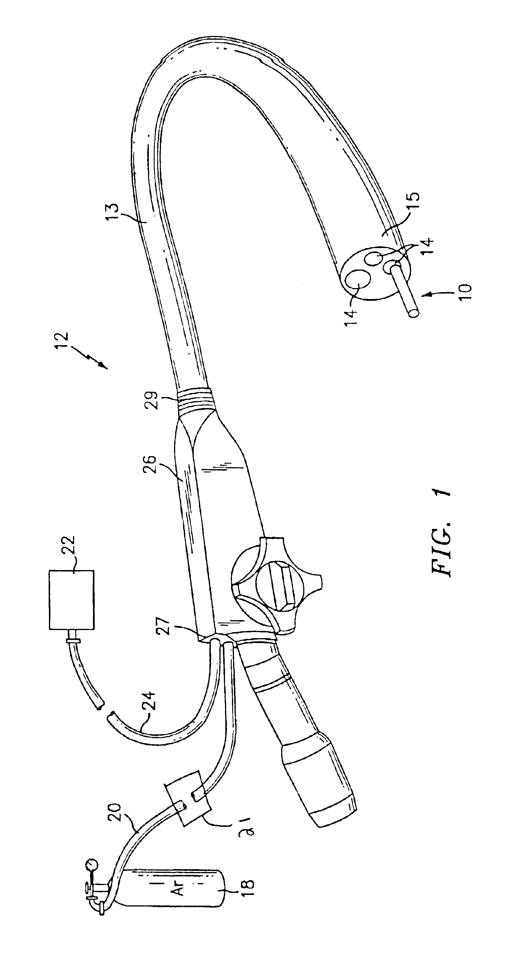 Articulating ionizable gas coagulator