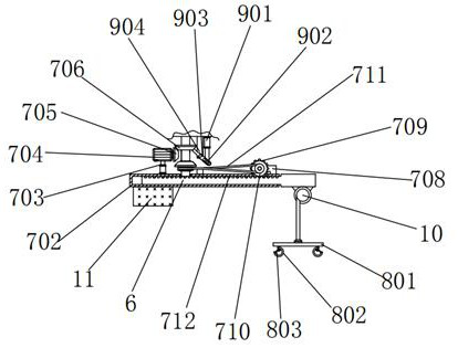 Swing arm type underslung crane