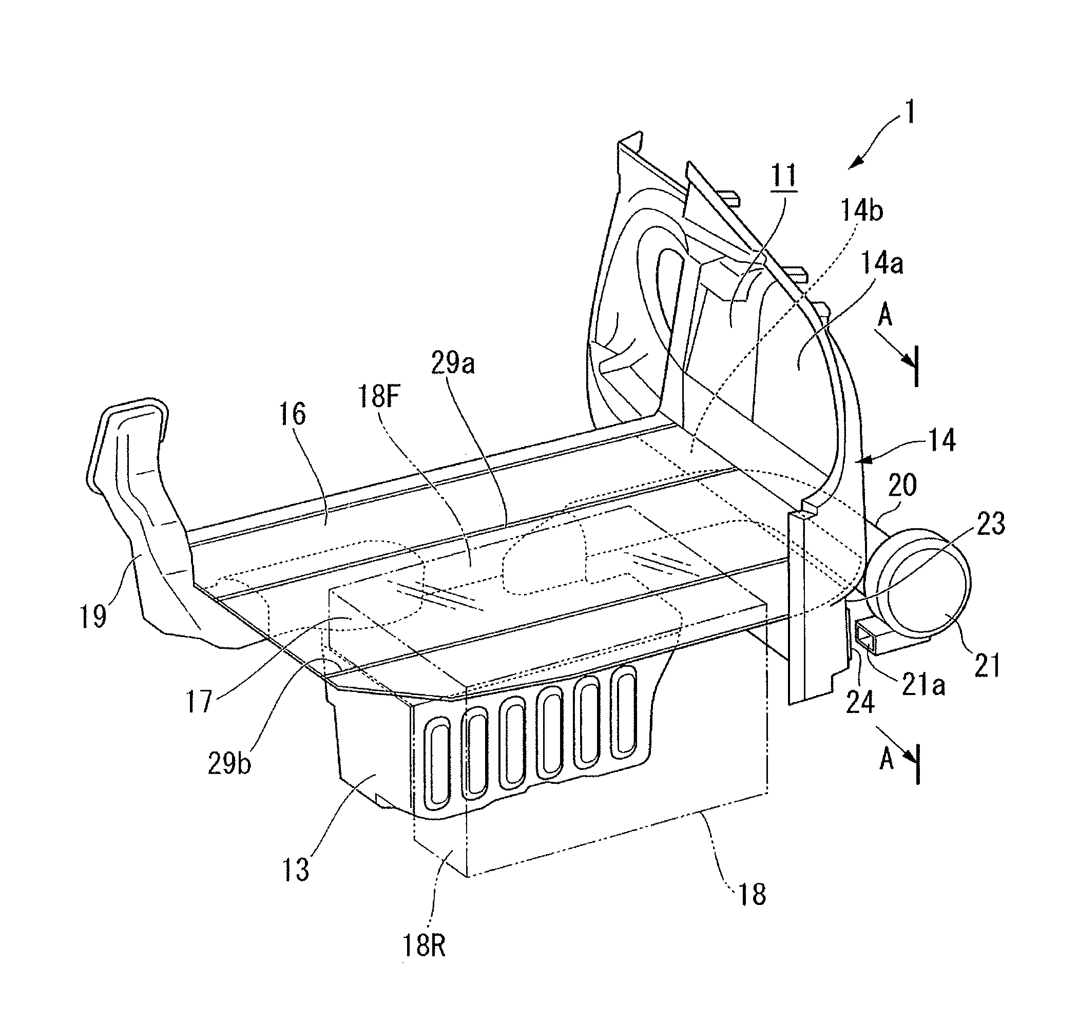 Battery cooling structure