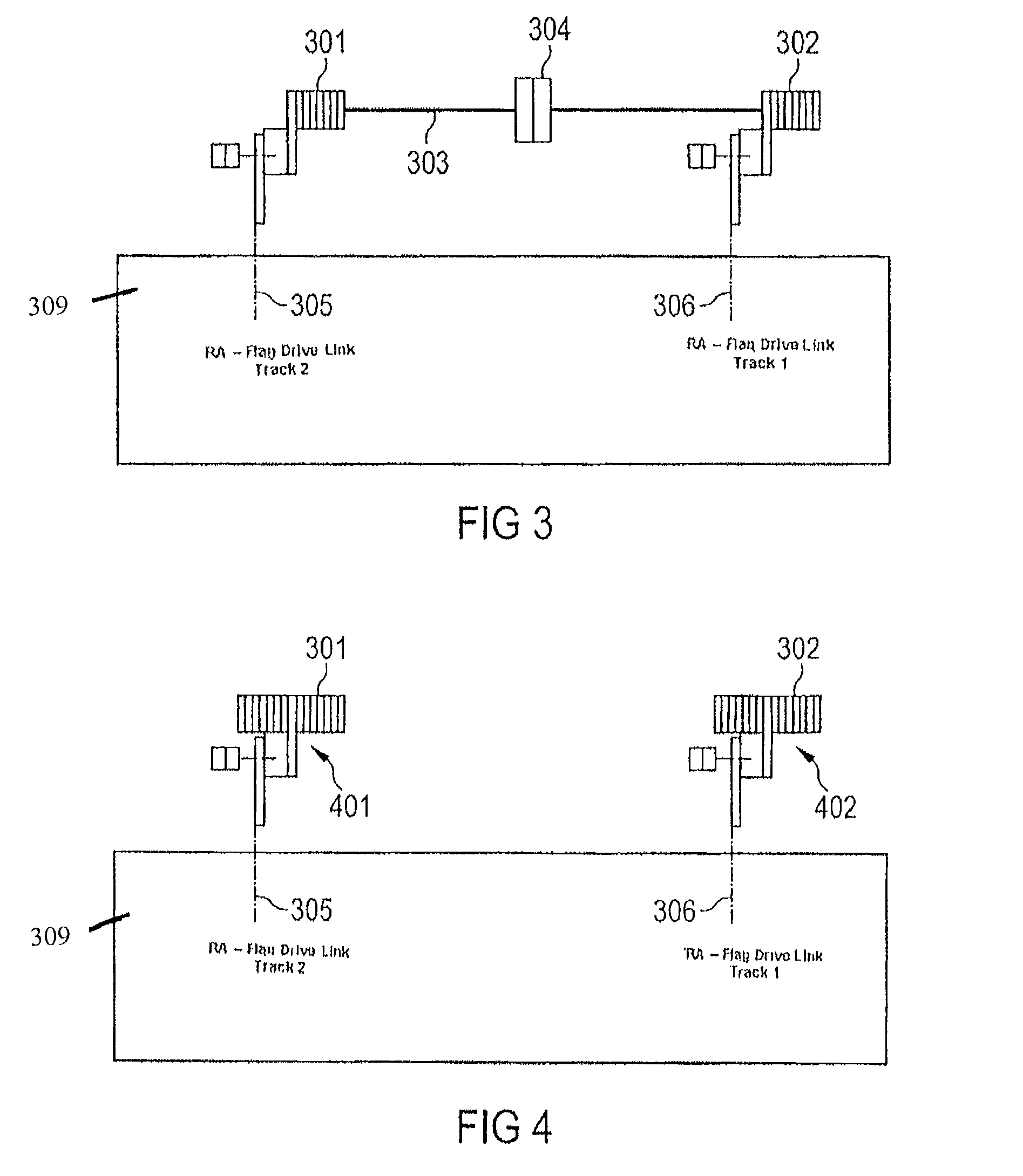 Landing flap drive system