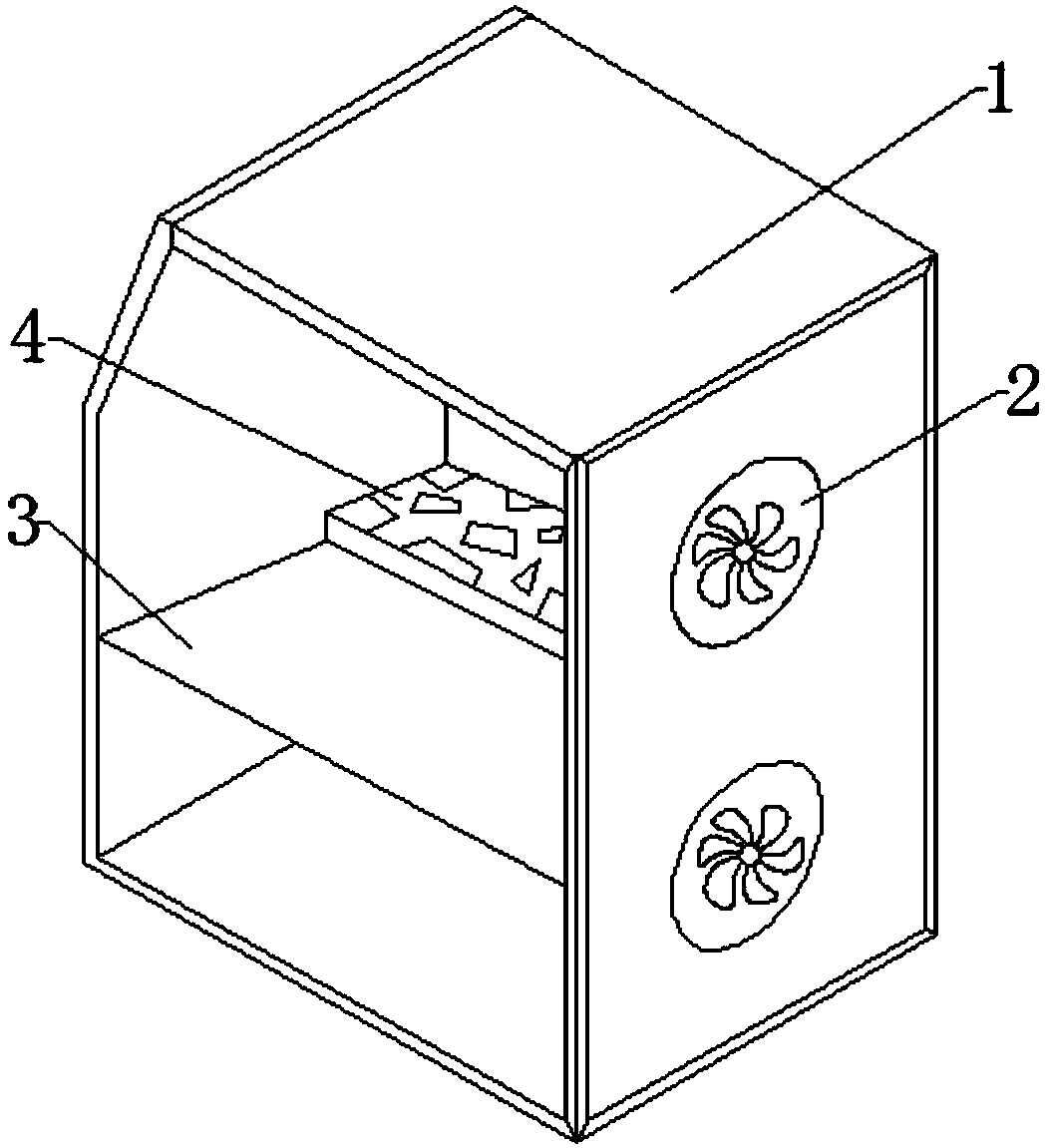 Computer mainframe box capable of adjusting heat dissipation