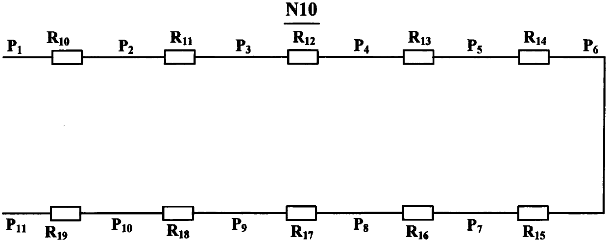 Discrete network experiment teaching circuit board and connection method