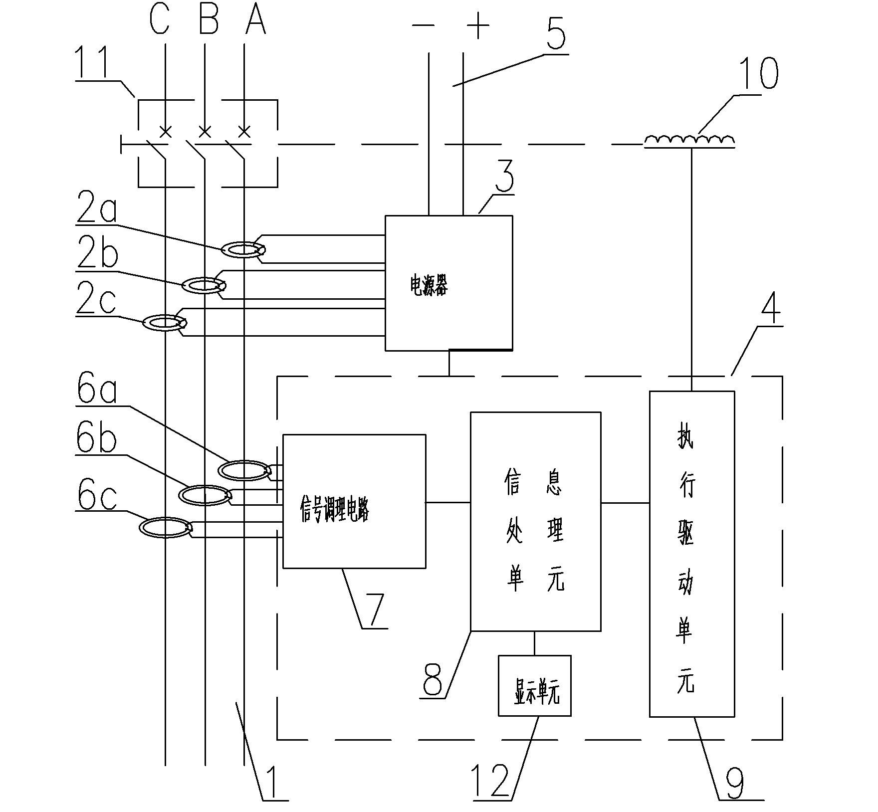 Control device and control method thereof for intelligently supplying power to circuit breaker control unit