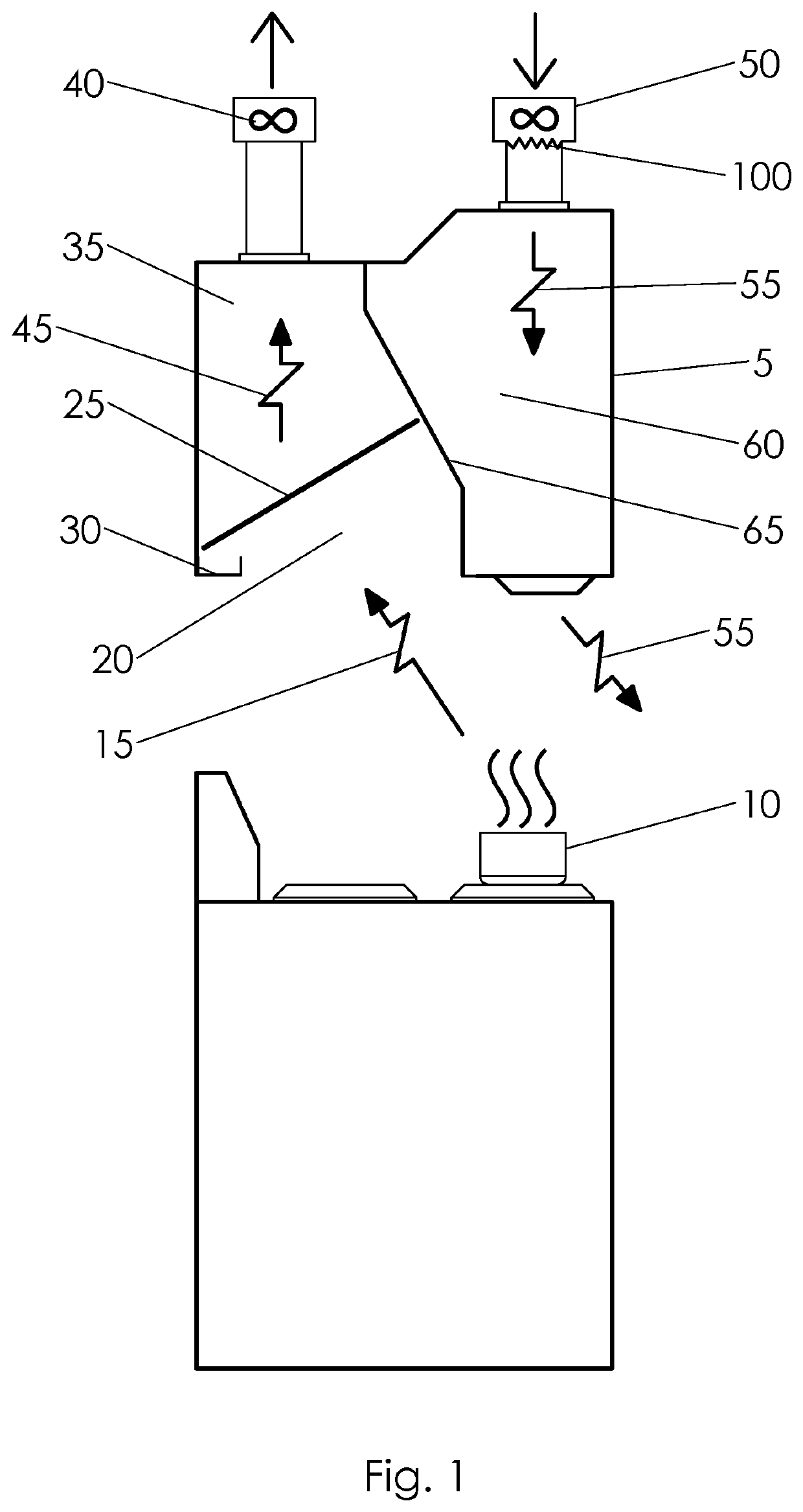 Exhaust hood energy recovery device