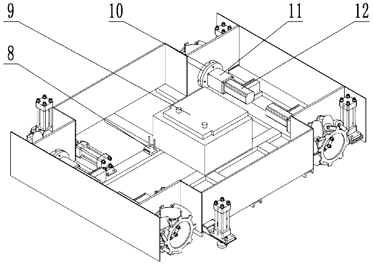 An omni-directional moving platform of a casting robot