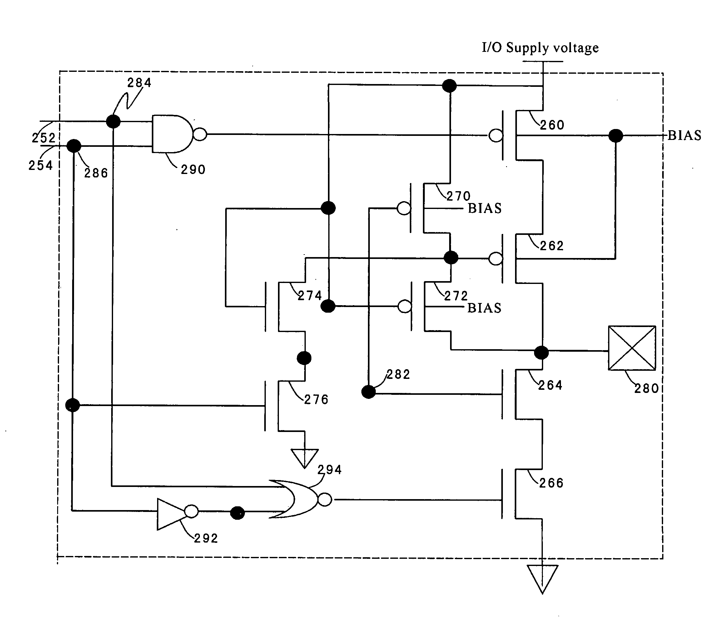 System and method for power-on control of input/output drivers