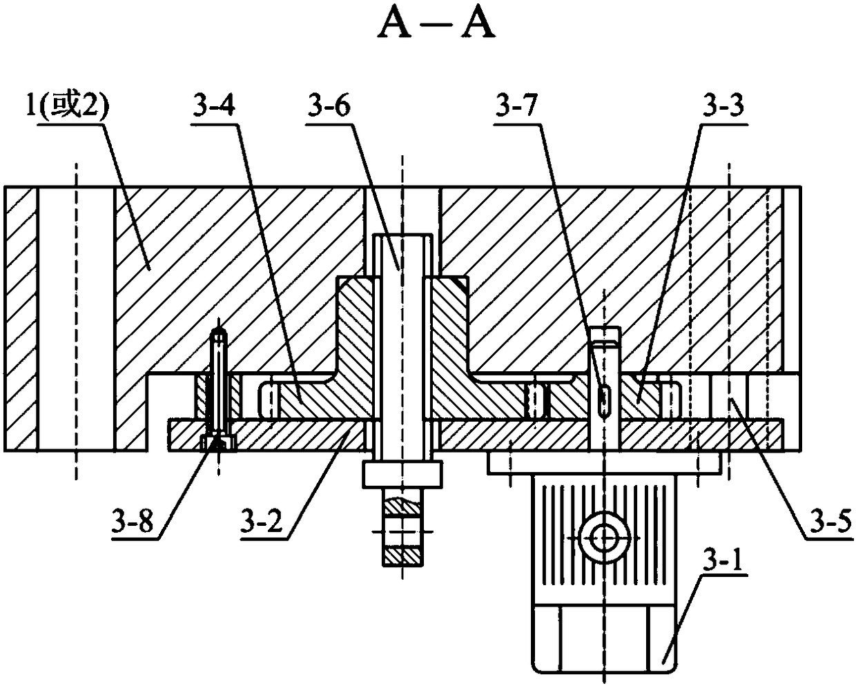 Tie-bar-less two-plate blow molding machine electric mold opening and closing device with quick mold adjustment function and method for realizing mold opening and closing