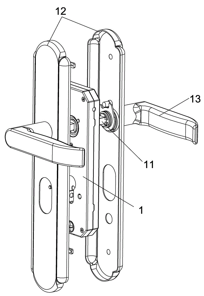 Silent mortise lock