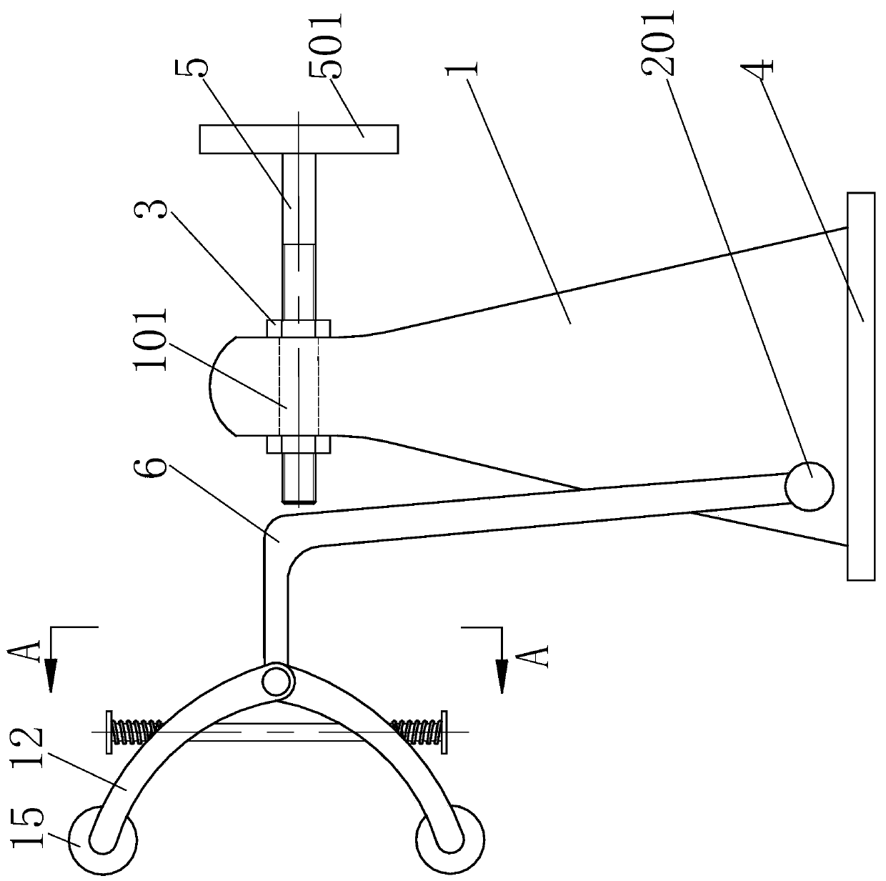 Coiling block wire flattening device