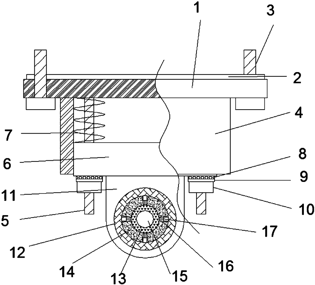 Passenger vehicle engine suspension device