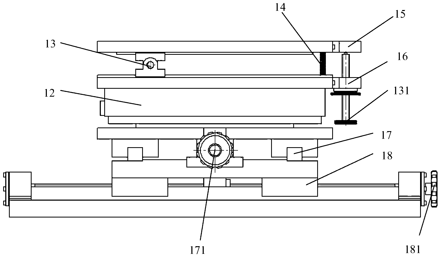 Four-dimensional adjusting platform for optical detection