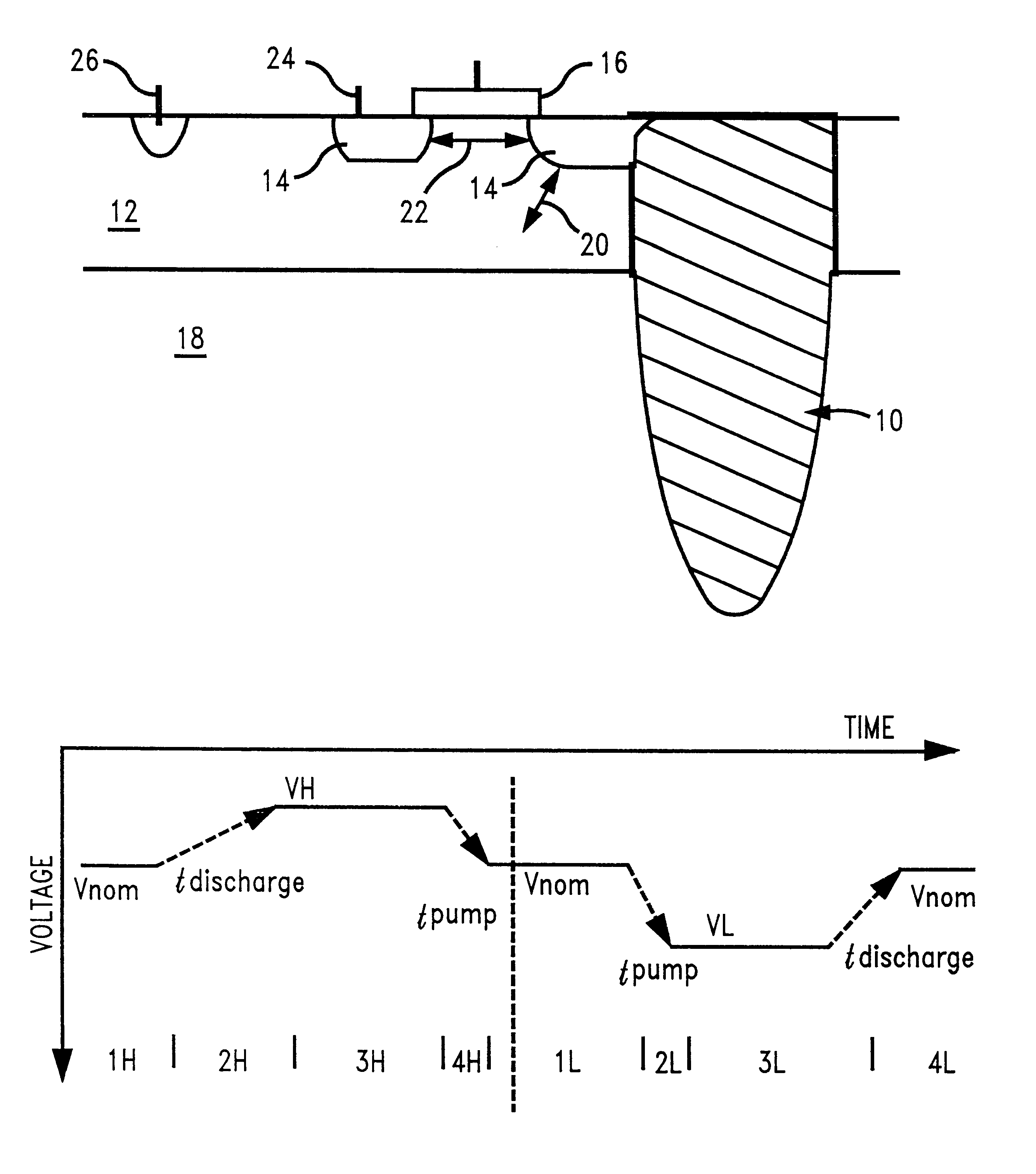 Apparatus and method for performing a defect leakage screen test for memory devices