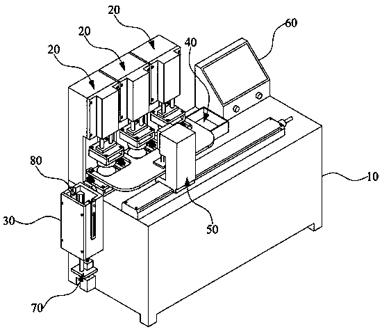 Polarizing film bending machine