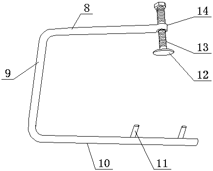 Fixing device for water stop belt for water conservancy engineering and water stop belt installing method