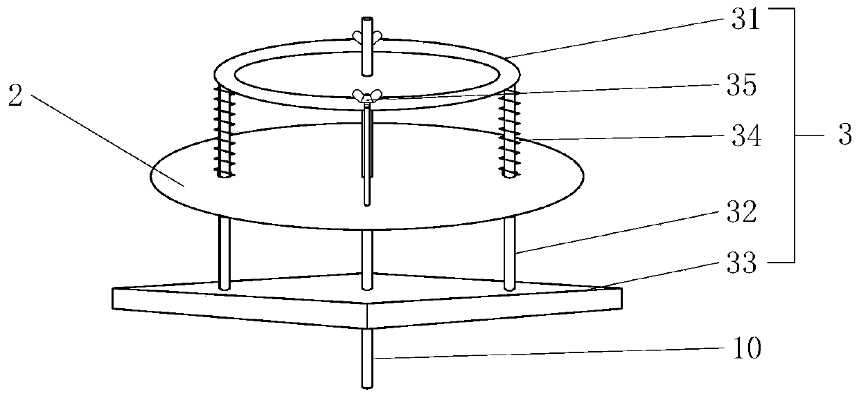 Filter material sample gamma measurement source preparation method and device based on particulate matter extraction