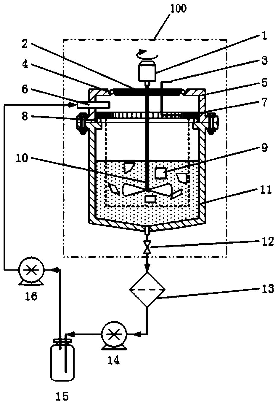 Filter material sample gamma measurement source preparation method and device based on particulate matter extraction