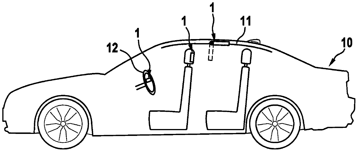 Display assembly for a means of transport