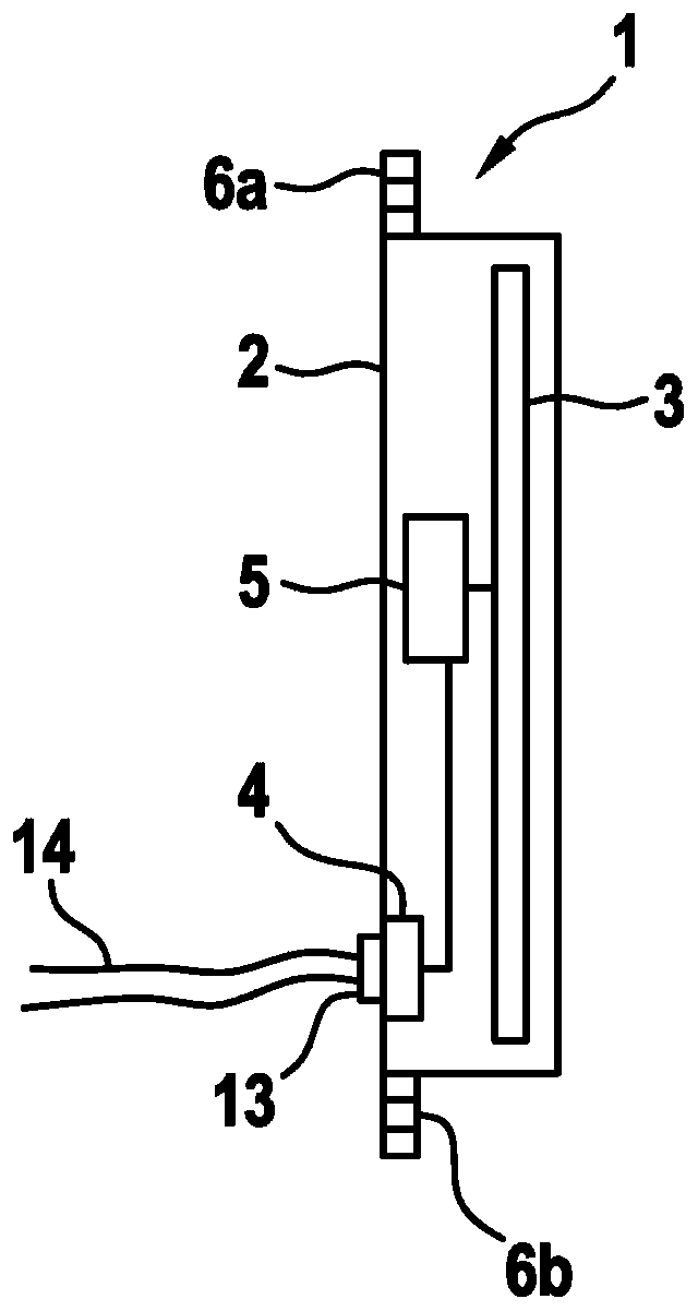 Display assembly for a means of transport