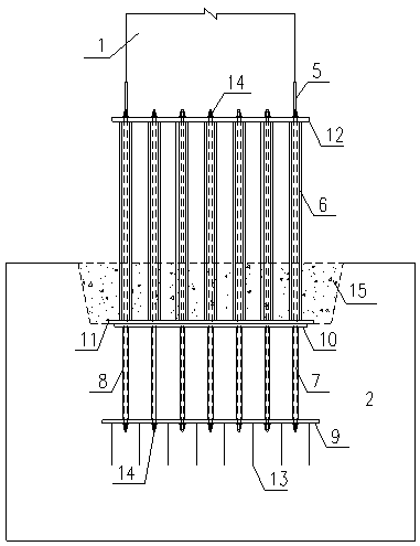 Prefabricated assembling bridge pier connecting device and construction method thereof