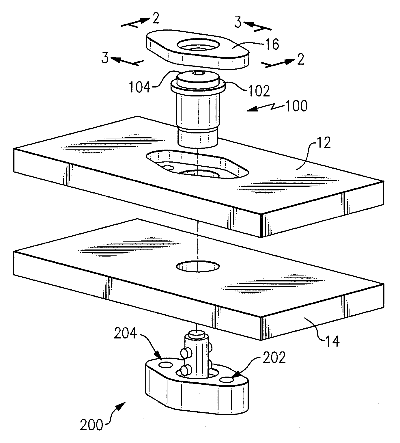 Captive Fastener with Unique Engaging and Locking Mechanism