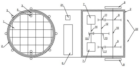 A vehicle-mounted solar wind power generation device capable of automatic light tracking