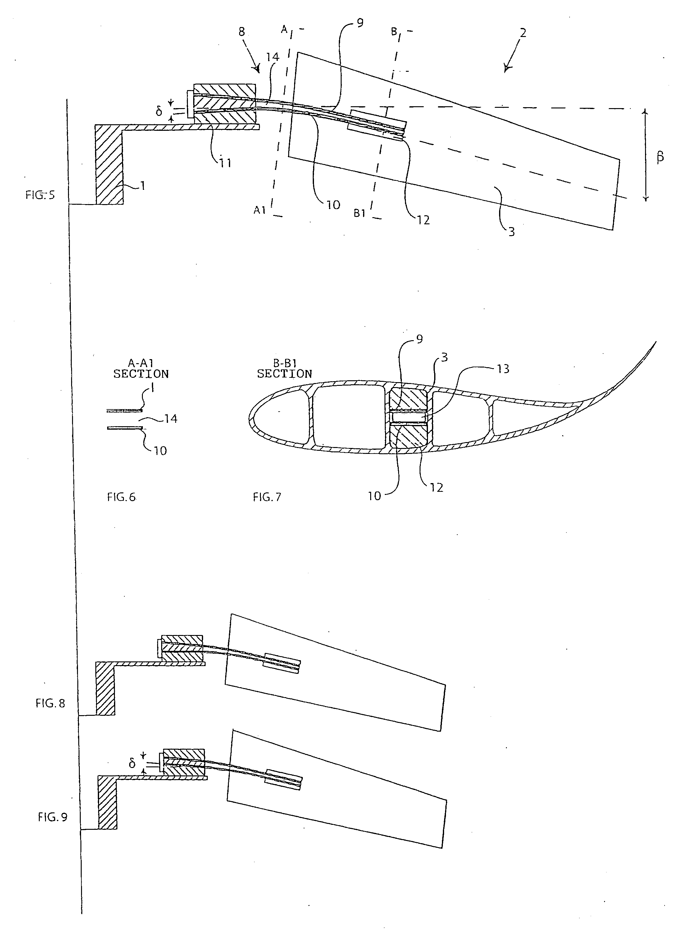 Hub-profile connection system for axial fan and axial fan provided with this connection system