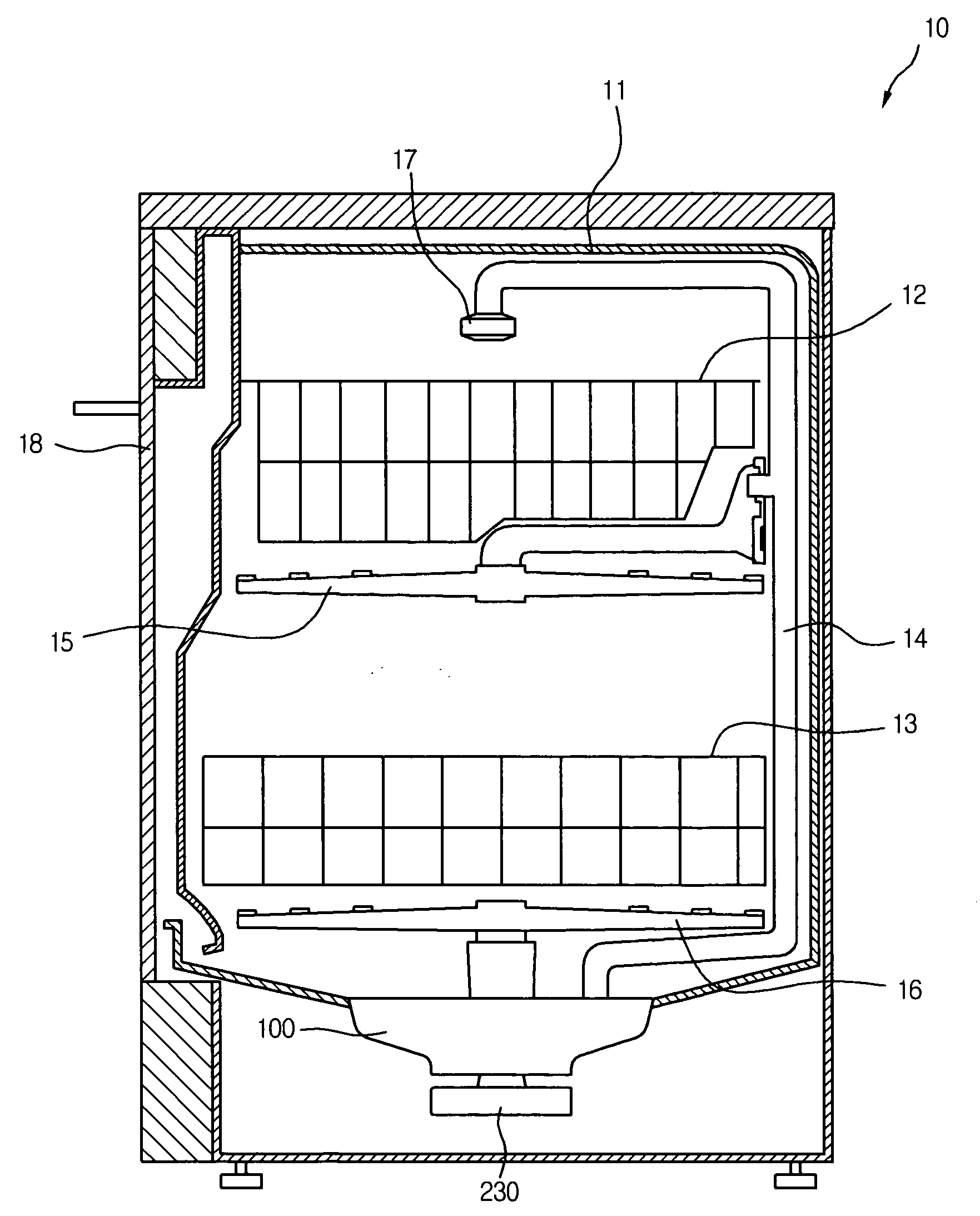 Sump of dish washer