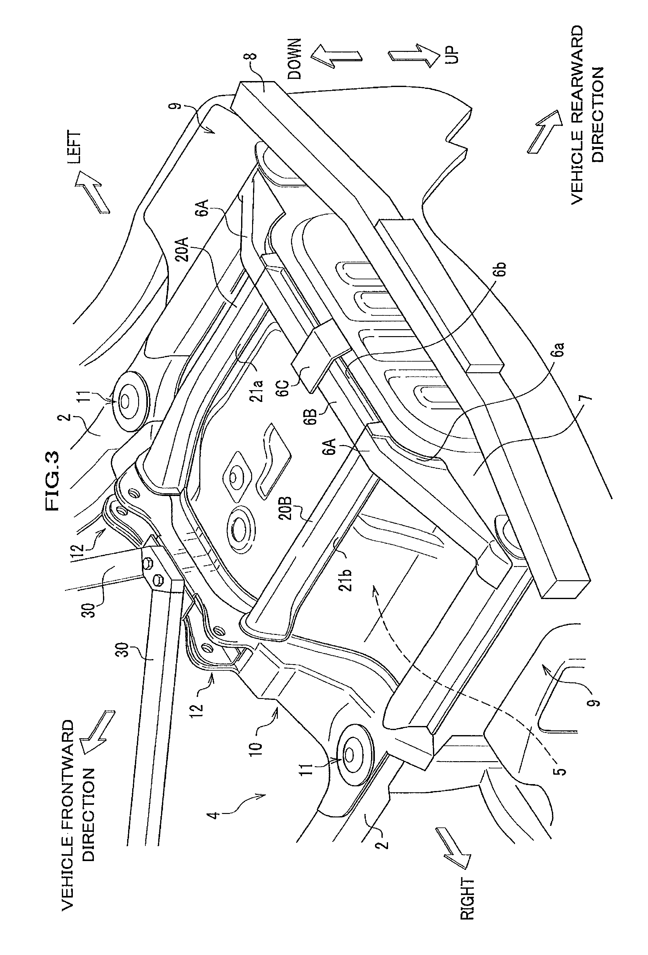 Rear vehicle body structure