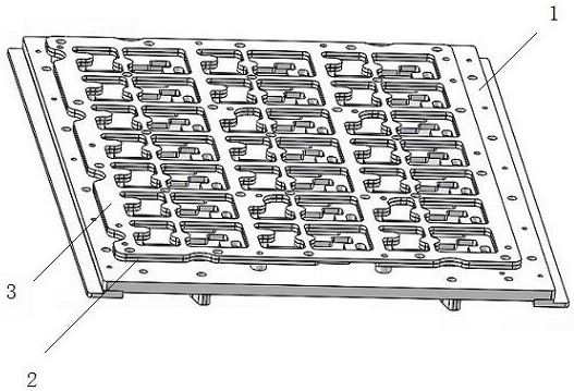 Separated tin receiving tray clamp