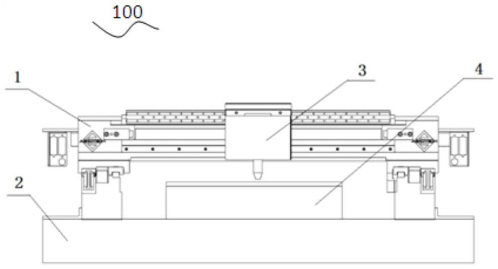 Electromagnetic semiconductor substrate thinning method and device based on linear motor platform