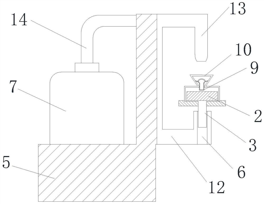 A film capacitor potting device