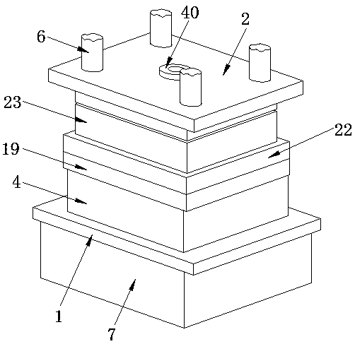 Rotating demoulding type injection mould