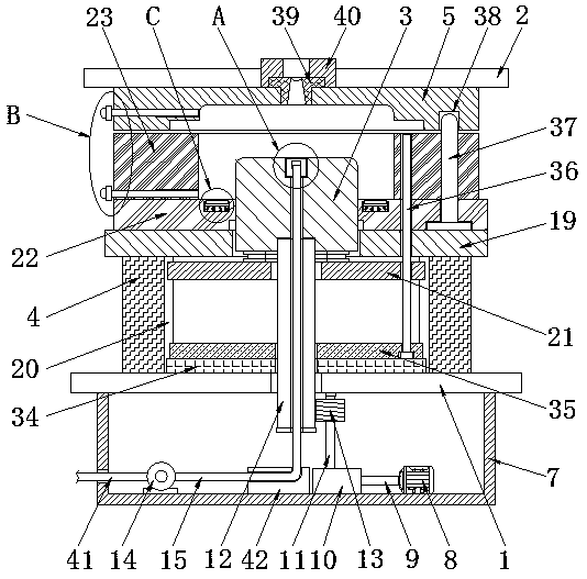 Rotating demoulding type injection mould