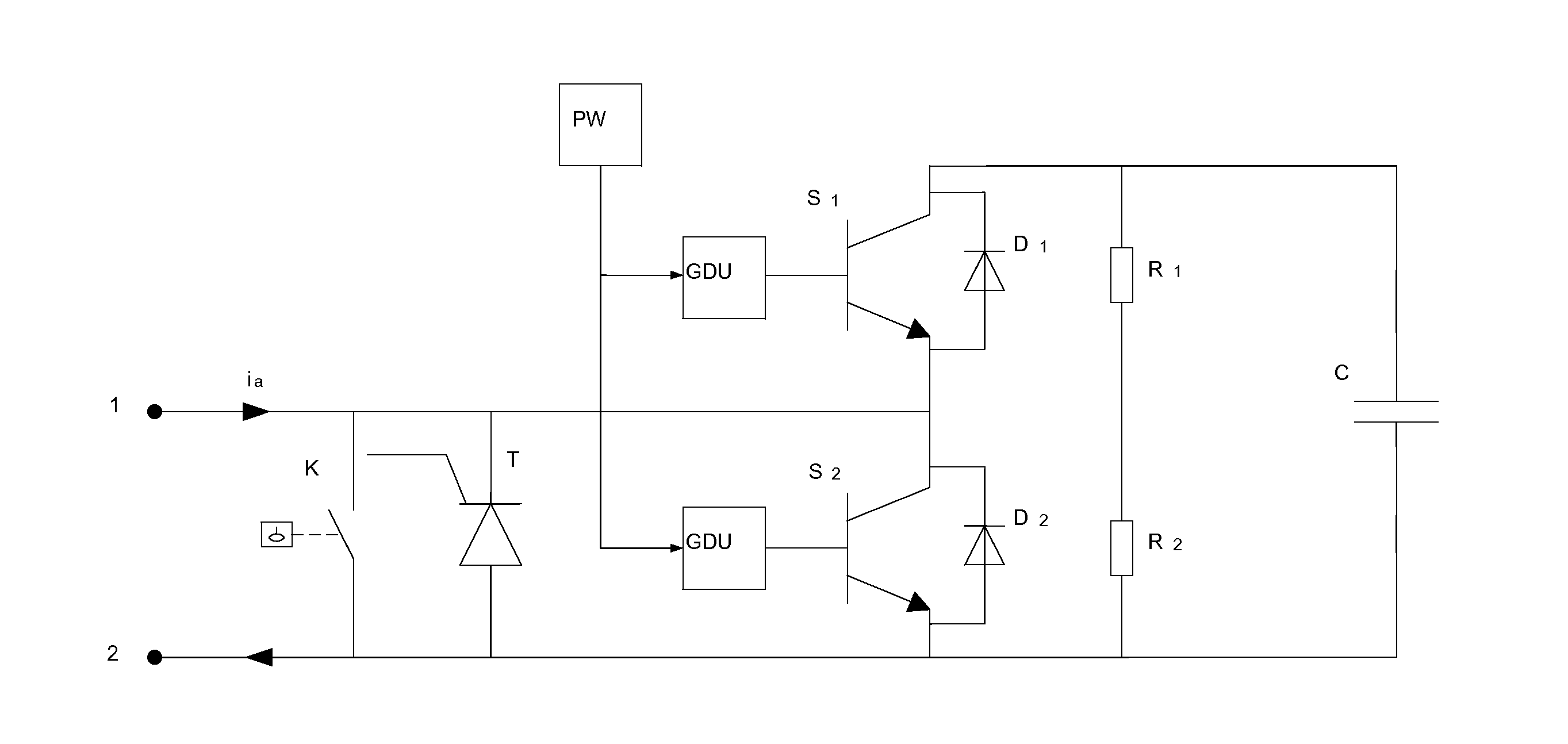 Basic function unit of voltage-source converter based on full-controlled devices