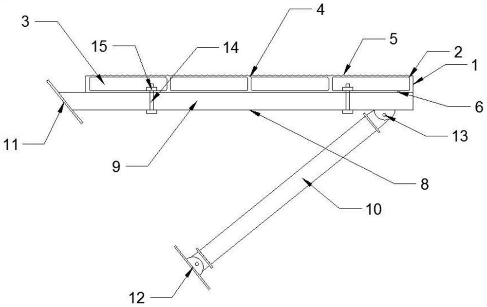 Composite material subway evacuation platform