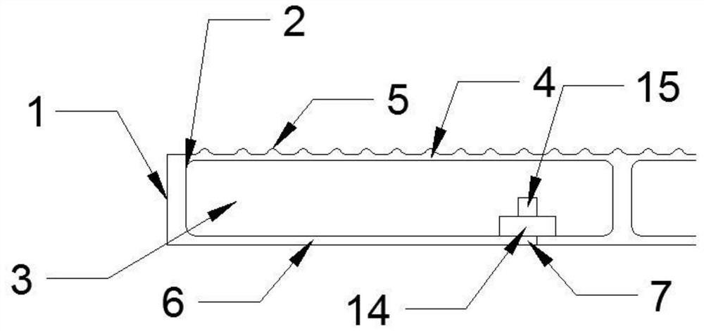 Composite material subway evacuation platform