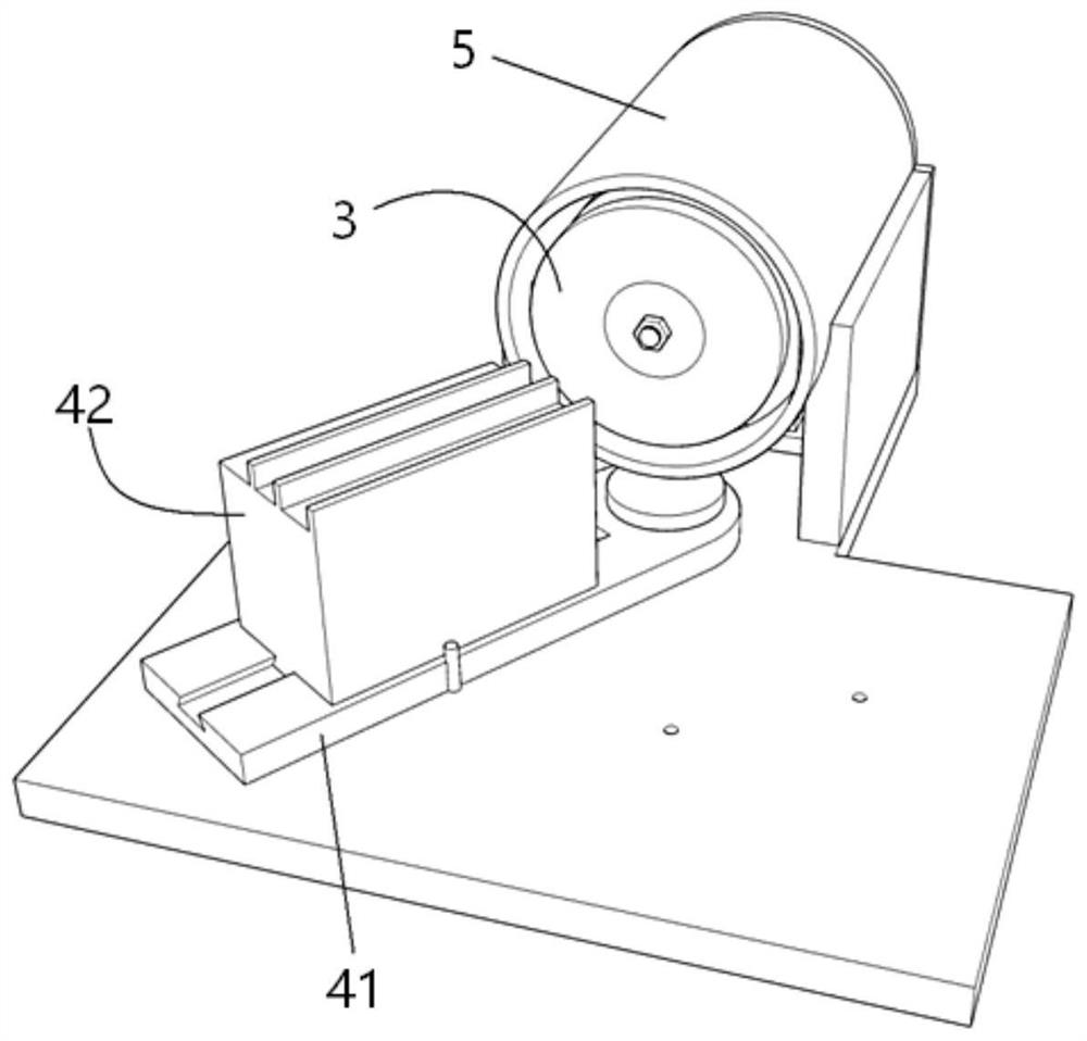 Drill bit grinding device with deflectable steering plate