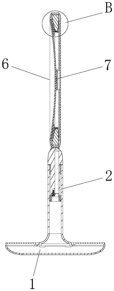 Mirror with double-damping structure and implementation method thereof