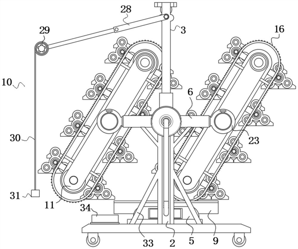 Agricultural seedling raising device with circulating light splitting structure