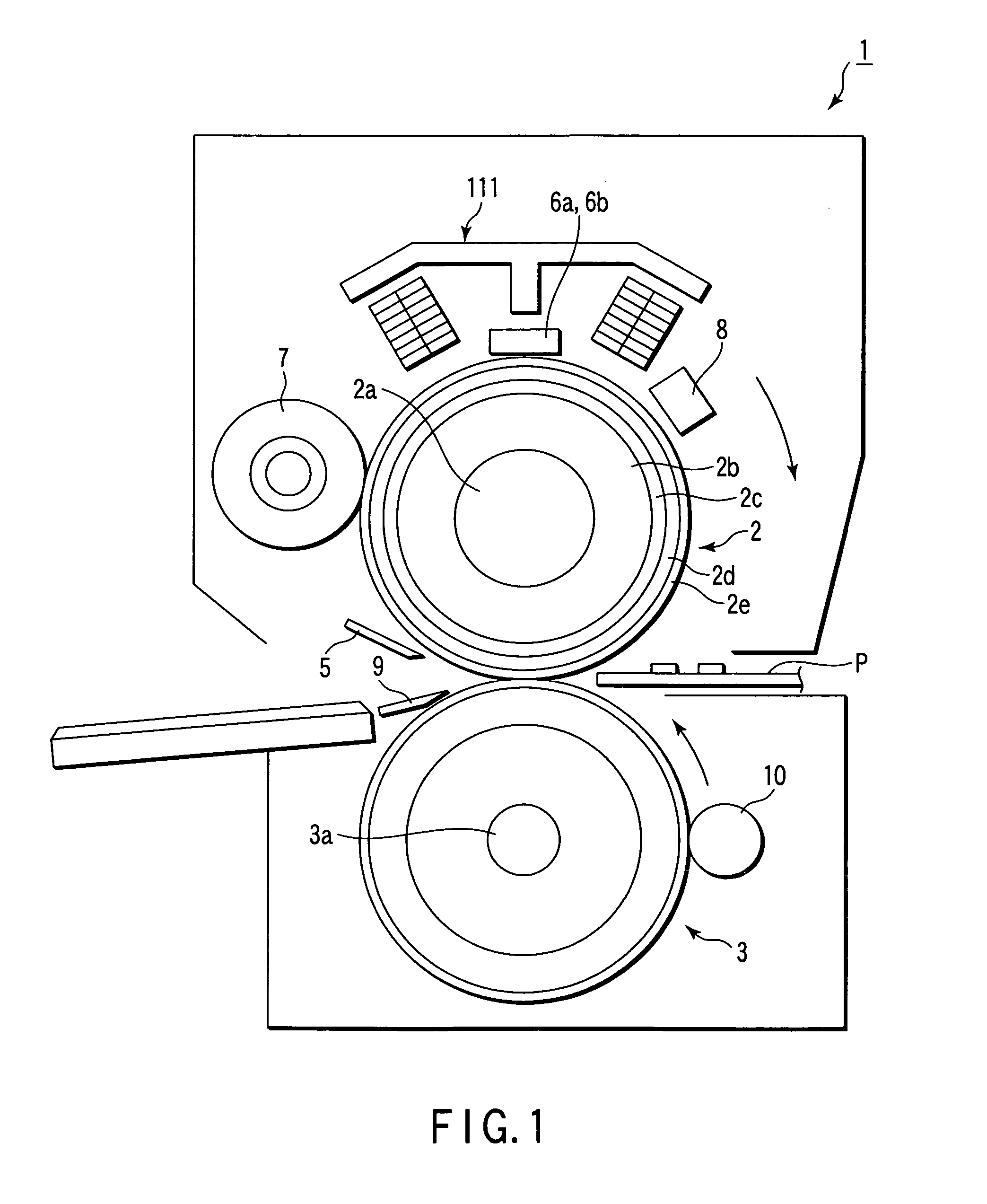 Apparatus for fixing toner on transferred material