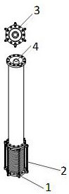 Expansion method for sub-box type GIS bus cylinder