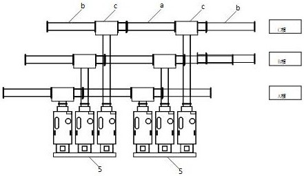 Expansion method for sub-box type GIS bus cylinder