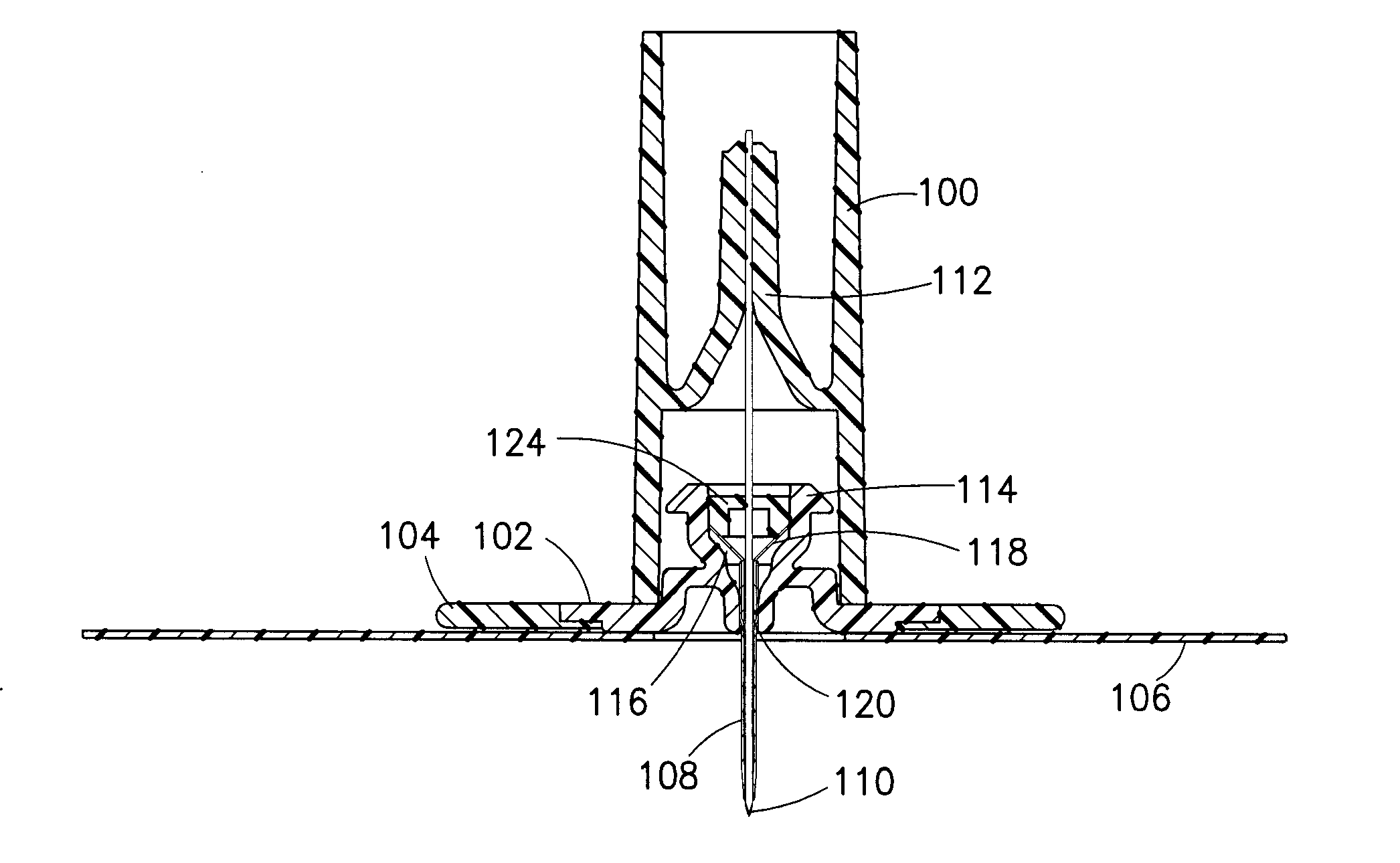 Infusion device with releasable fluid connector