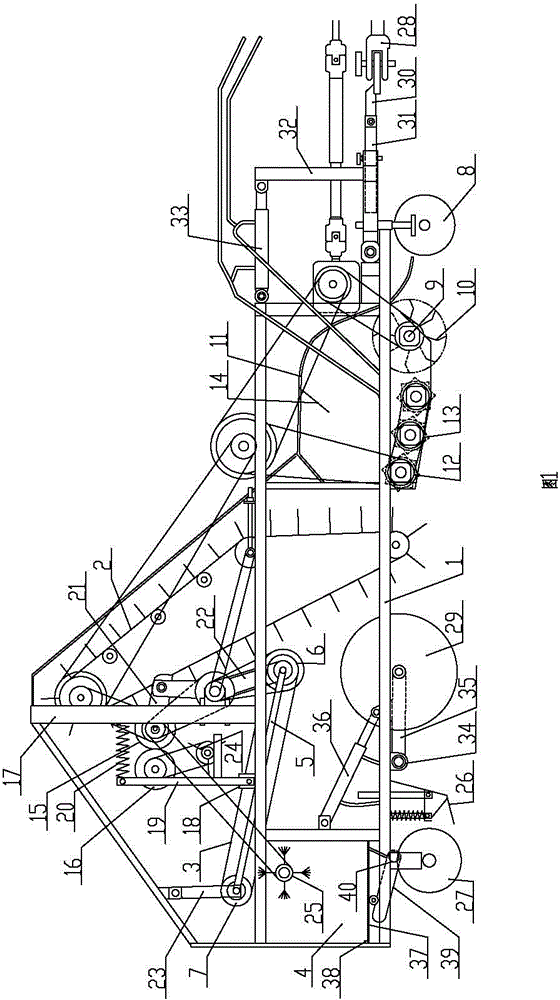 Field plastic film residue recycling machine